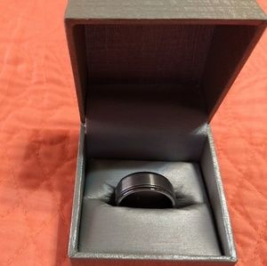 Wedding ring men tung gray 9mm size 10.5